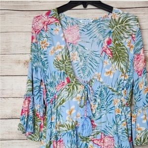 Blue Island Swimsuit Coverup Size Med